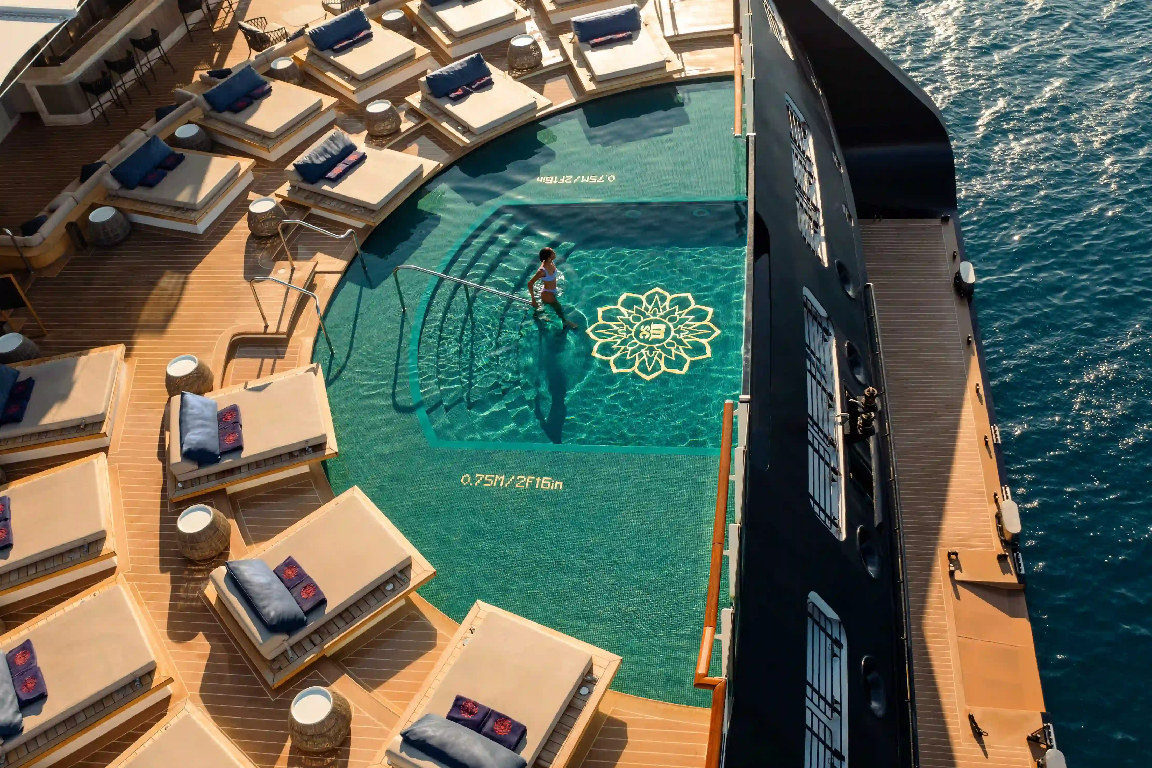 Attentive crew members providing luxury service