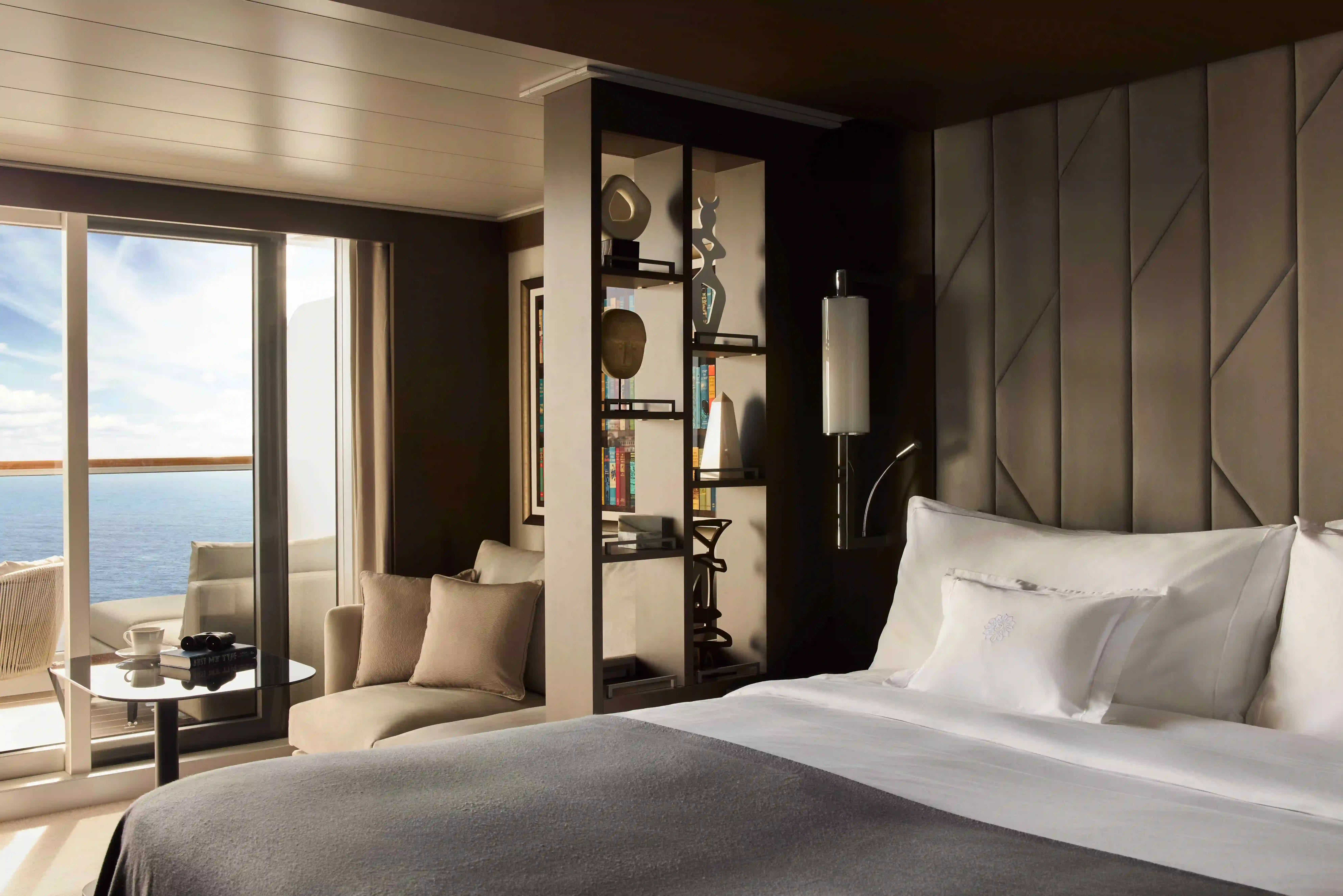 Spacious ocean terrace suite interior