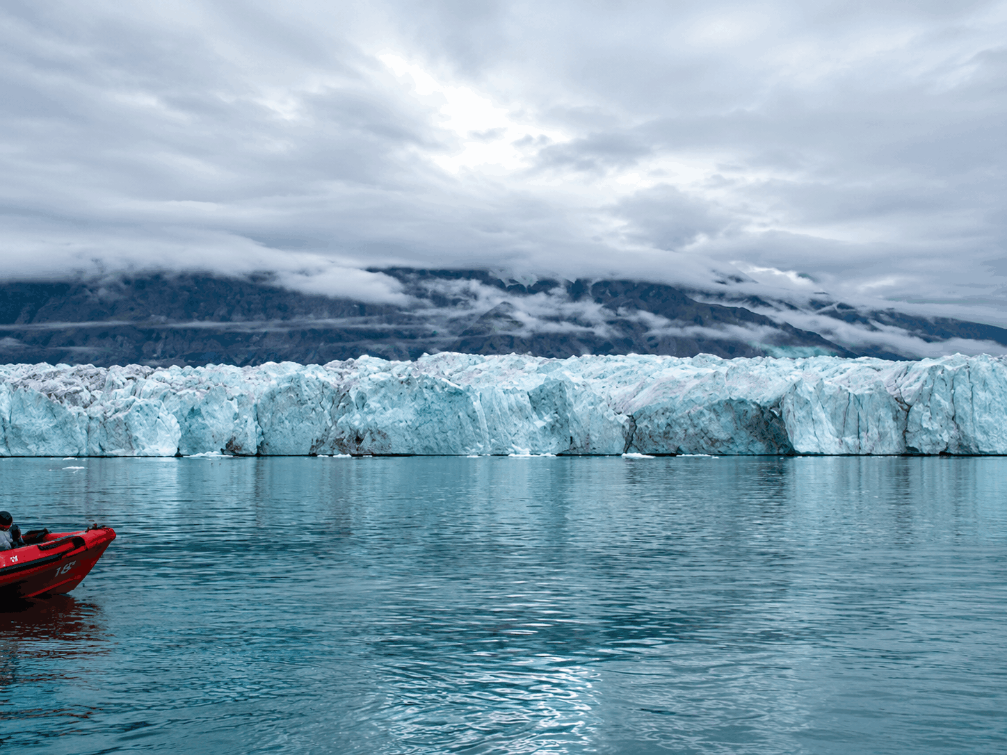 Explora Journeys sailing past glaciers and icebergs