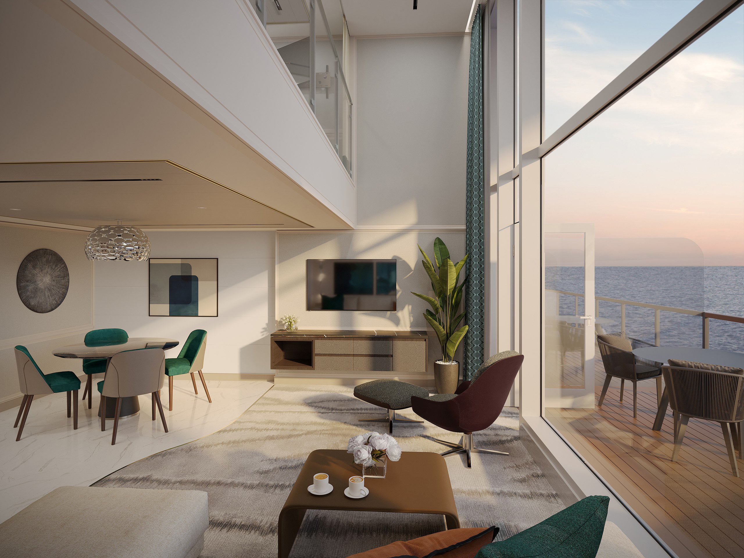 Penthouse Balcony Suite Layout