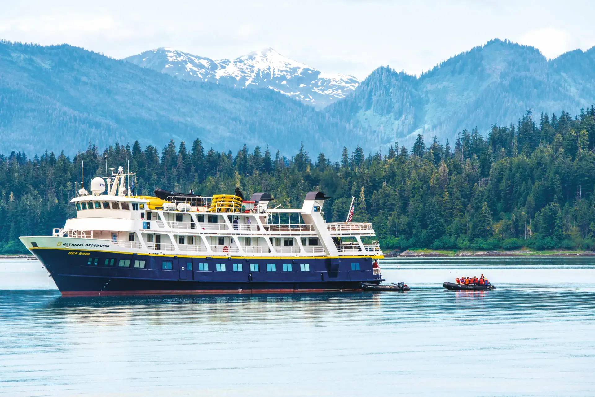 National Geographic Sea Bird expedition ship in Alaska
