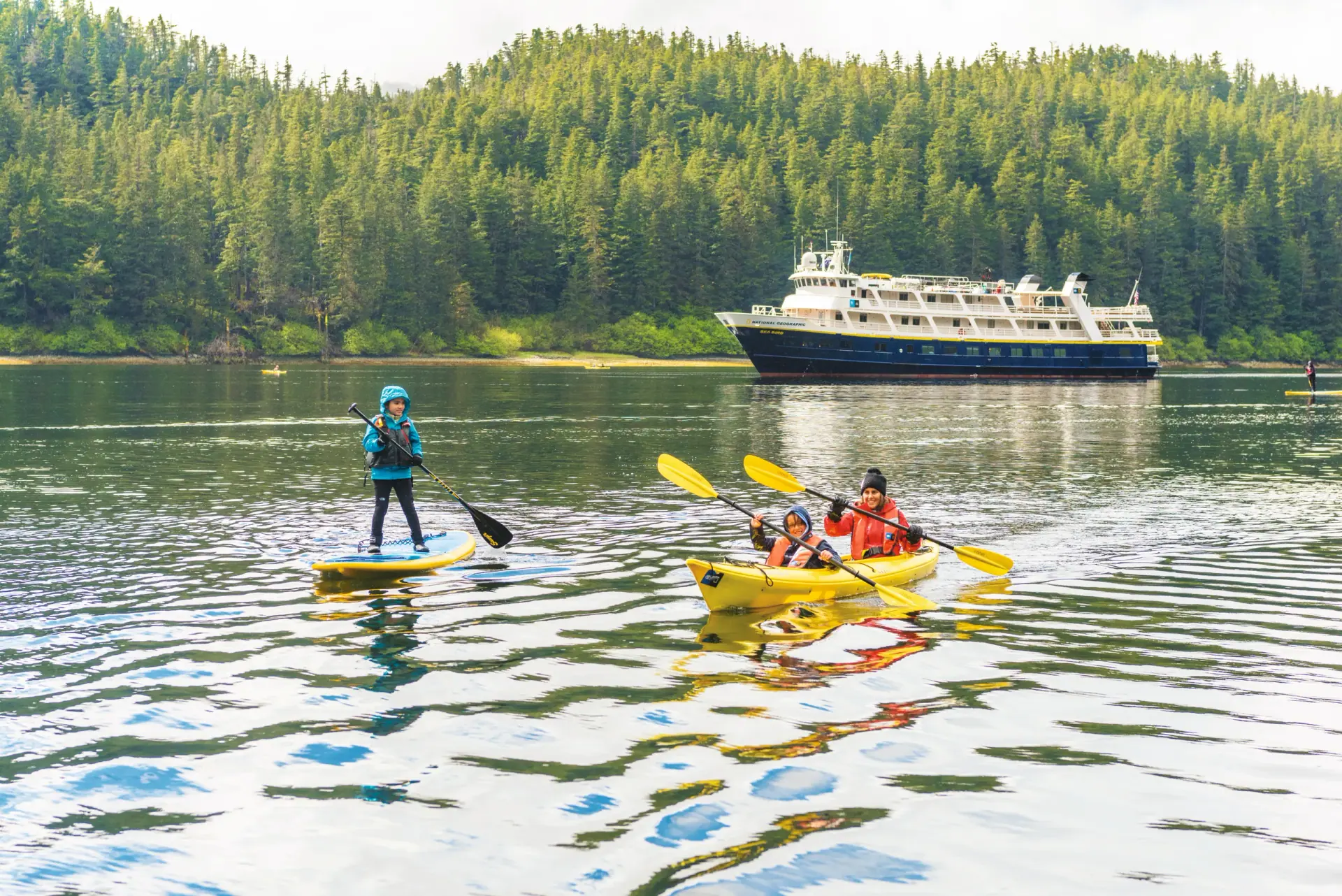National Geographic Sea Bird expedition ship cruising in Alaska
