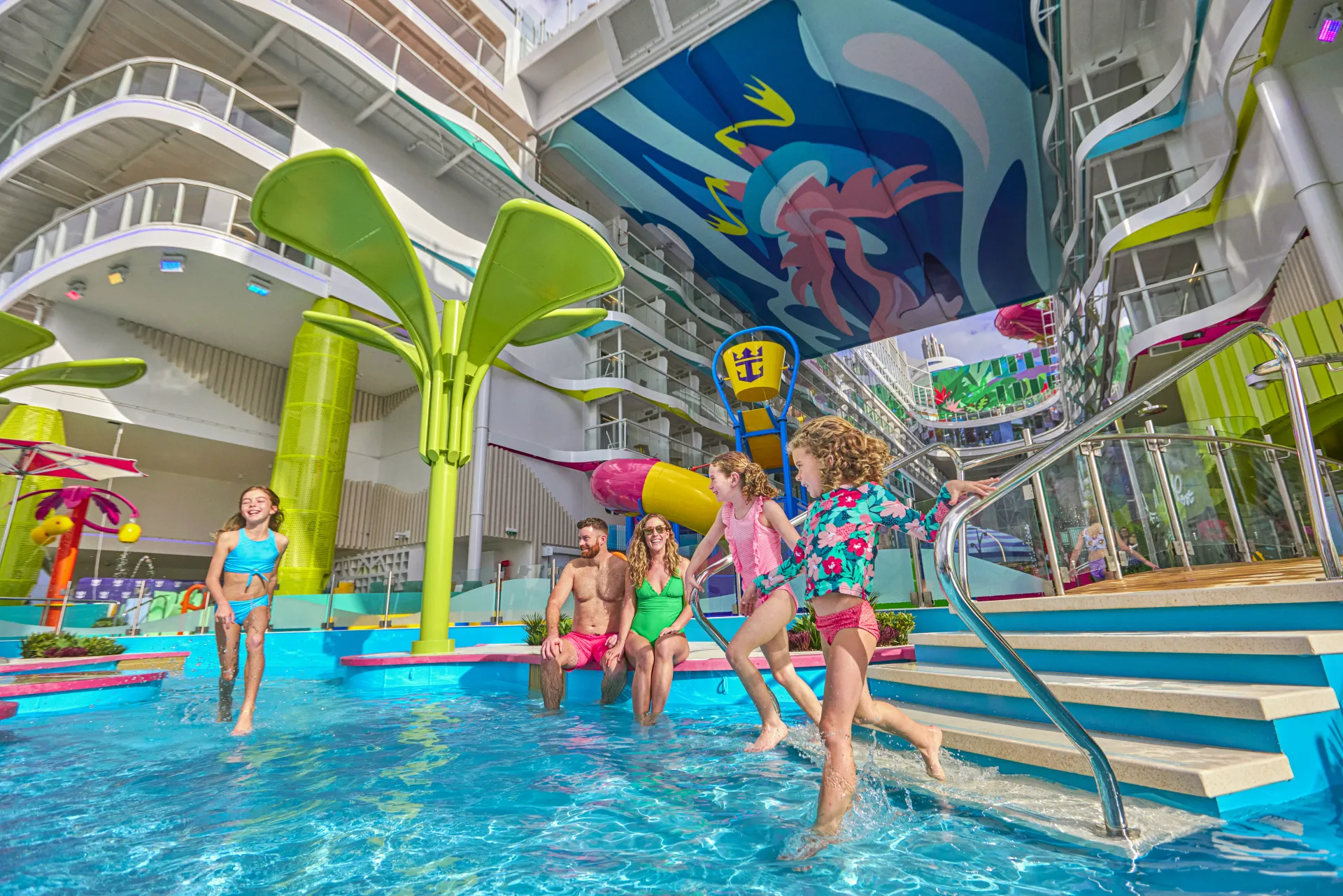 Water's Edge pool in the Surfside neighborhood on Royal Caribbean's Icon of the Seas