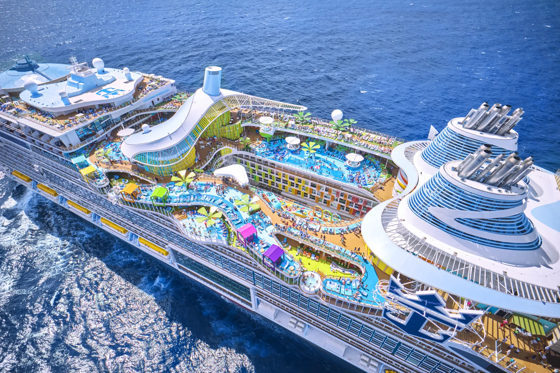 Chill Island pool deck on Royal Caribbean's Icon of the Seas