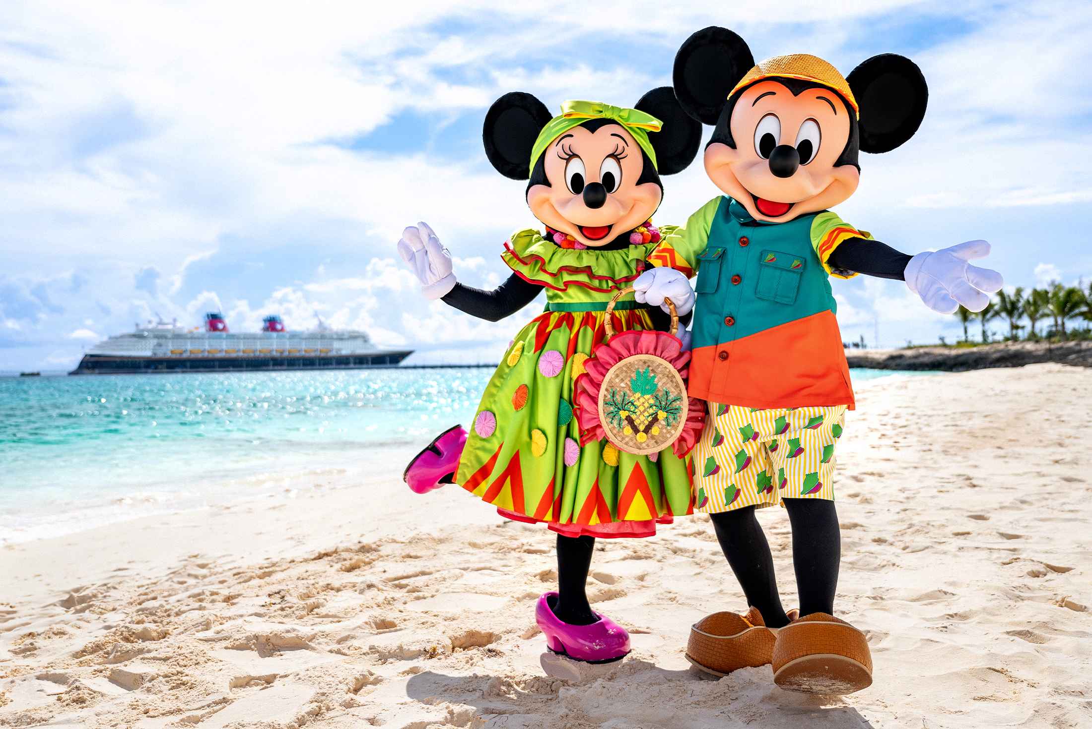 Mickey & Minnie at Castaway Cay Beach