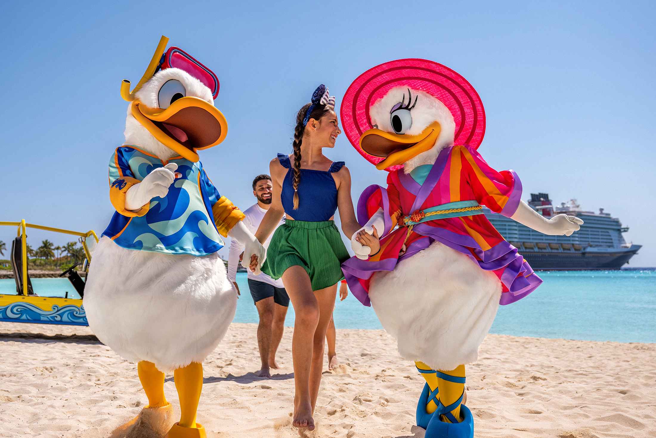 Donald & Daisy Duck at Castaway Cay