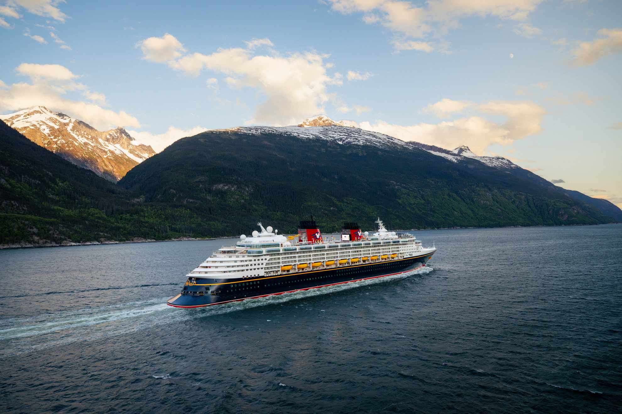 Scenic fjords and glacier views in Alaska's Inside Passage aboard Disney Cruise Line