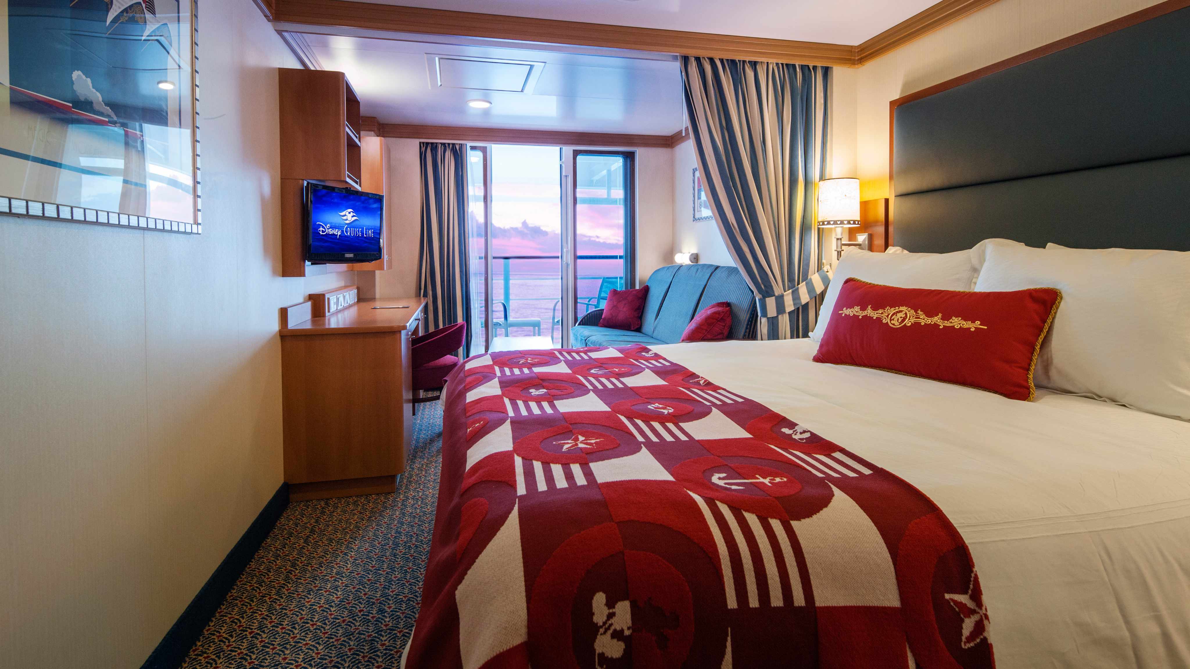 Disney Cruise from Port Canaveral family stateroom accommodations