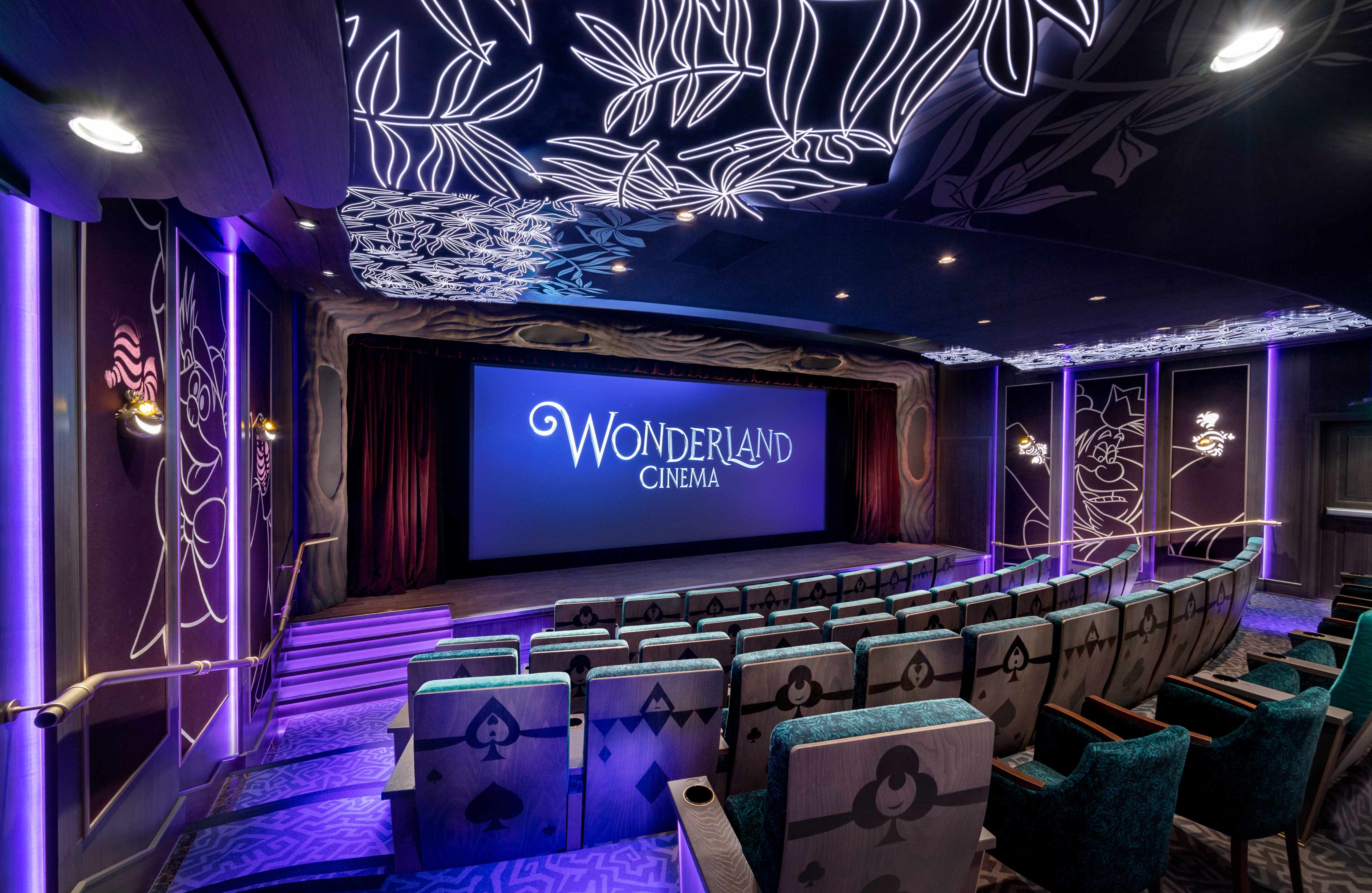 Disney Cruise Wonderland Cinema movie theater