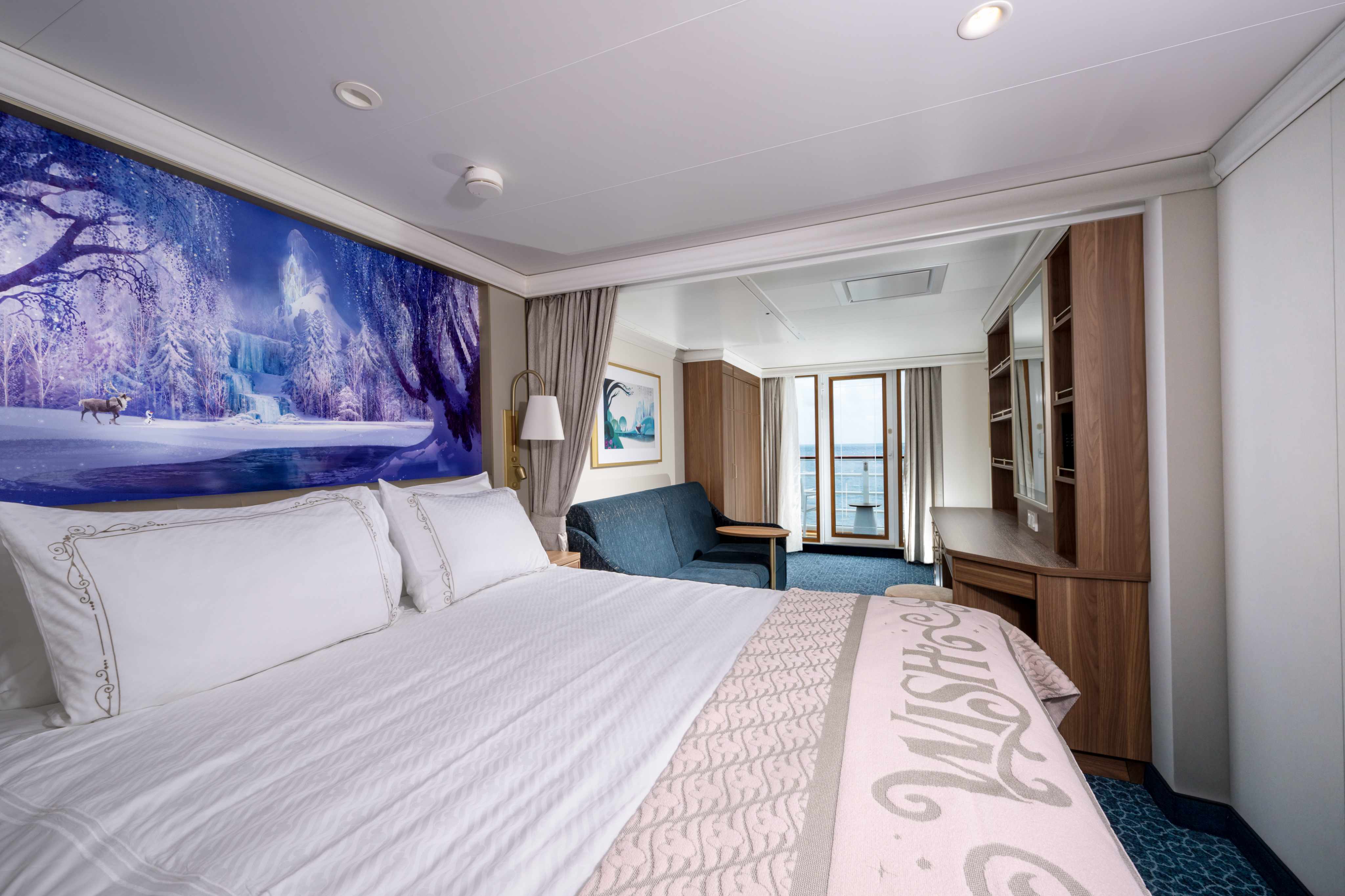 Disney Cruise from Port Canaveral family stateroom accommodations