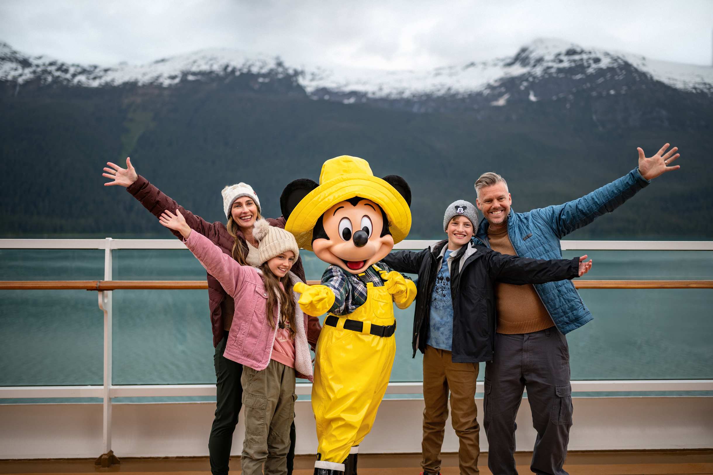 Mickey Mouse Family Photo on Disney Wonder Alaska Cruise