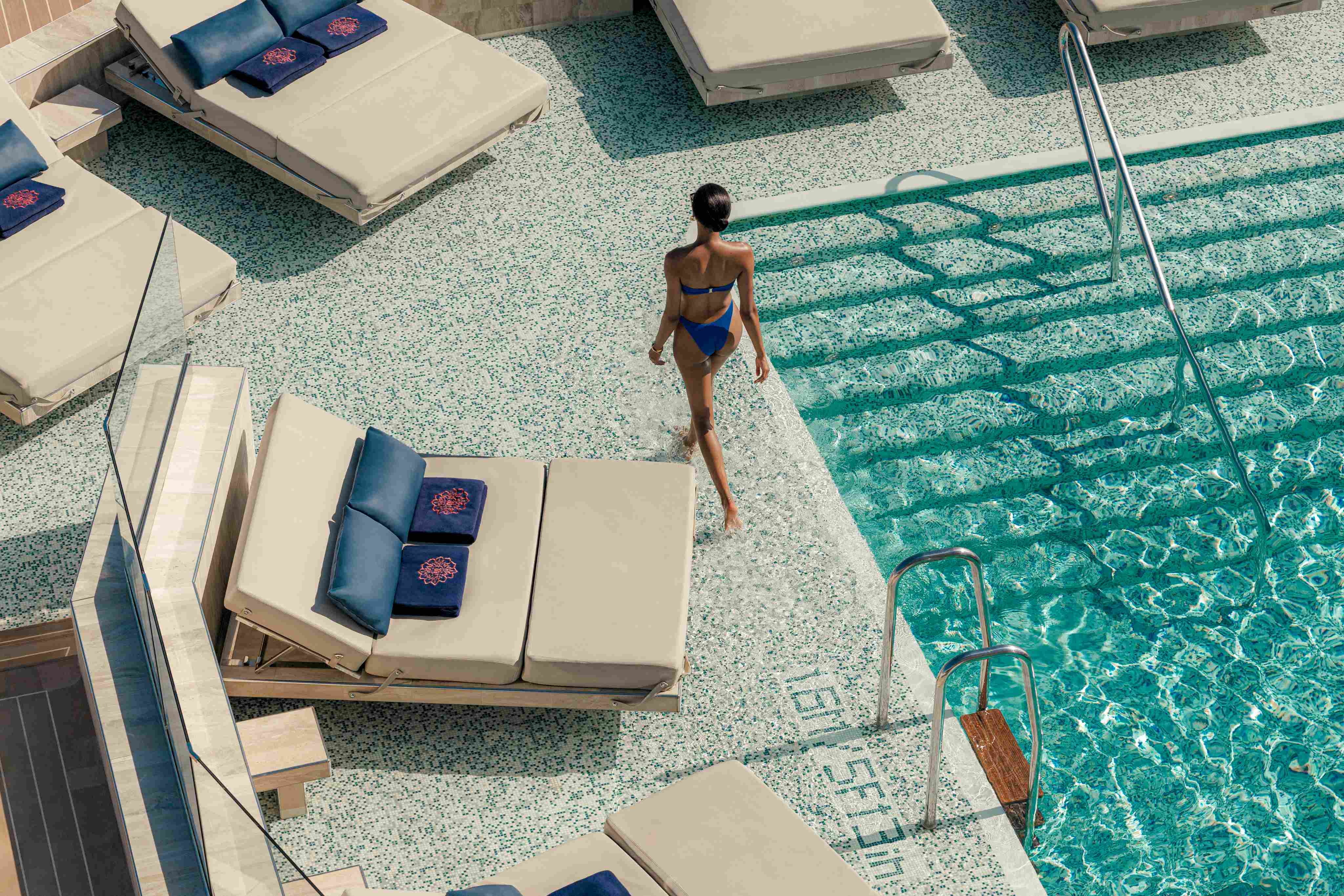 Elegant interior aboard Explora IV with contemporary European design