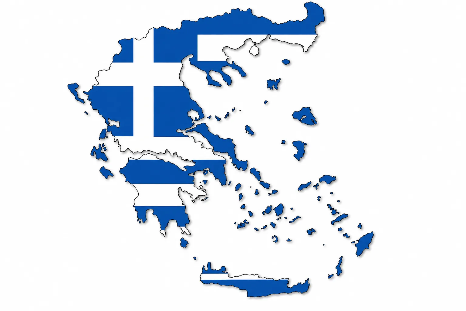 Cyclades travel map highlighting Naxos and Paros