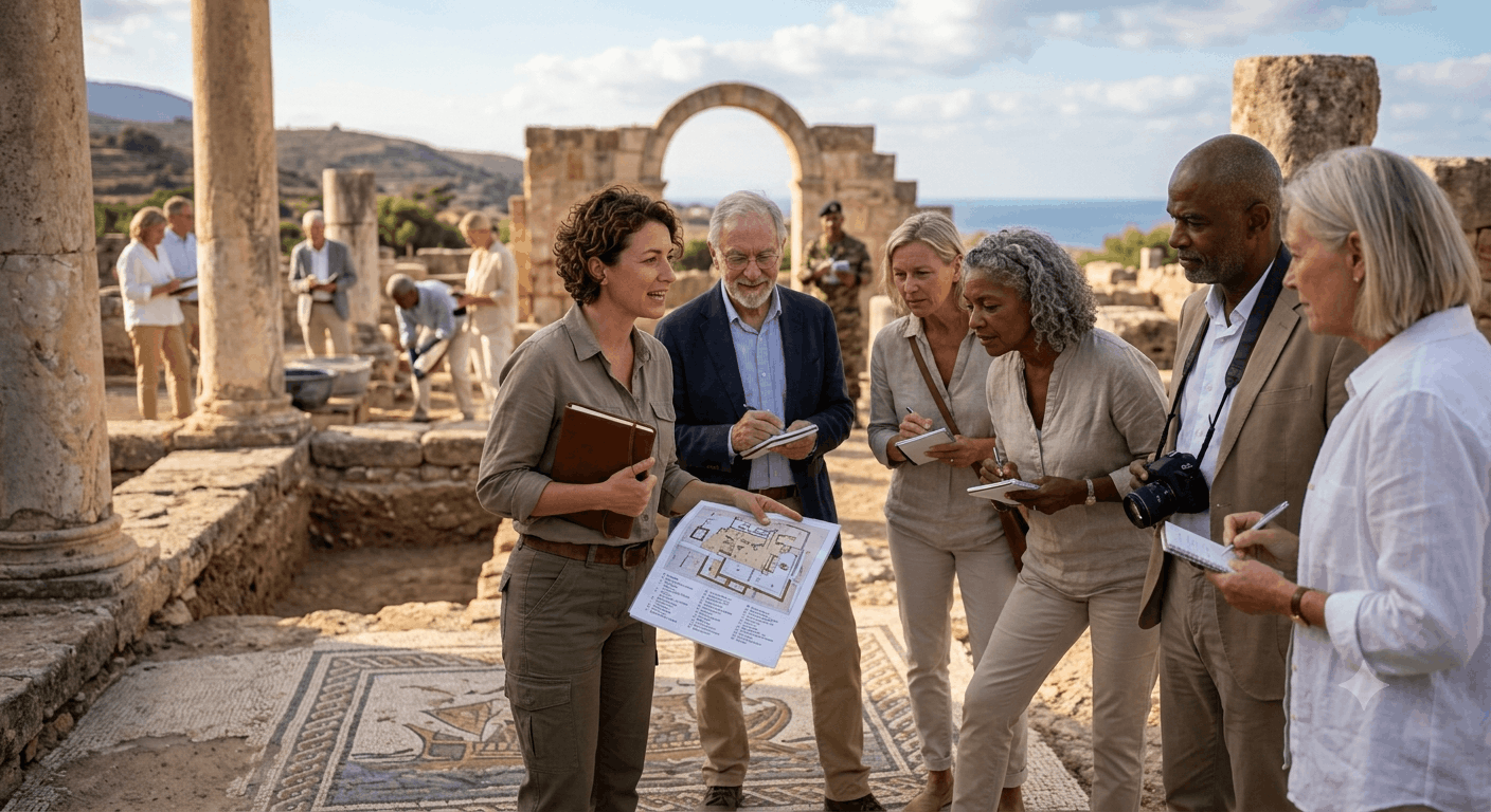 Museum supporters participating in immersive, expert-led educational travel experiences