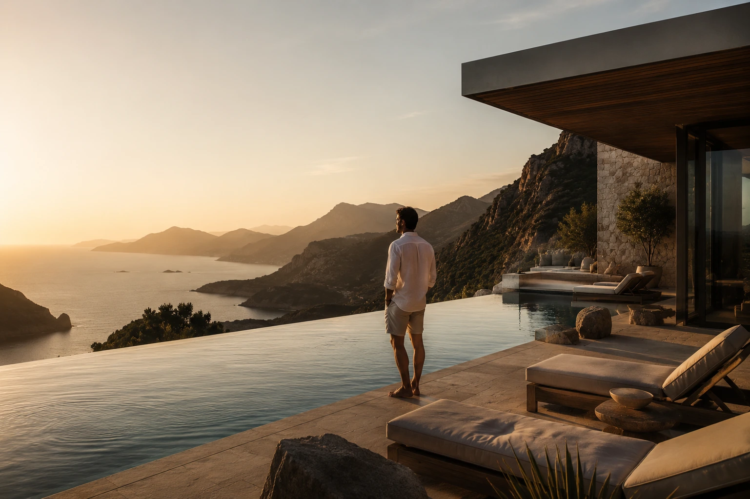 Luxury private villa with spacious indoor and outdoor living areas