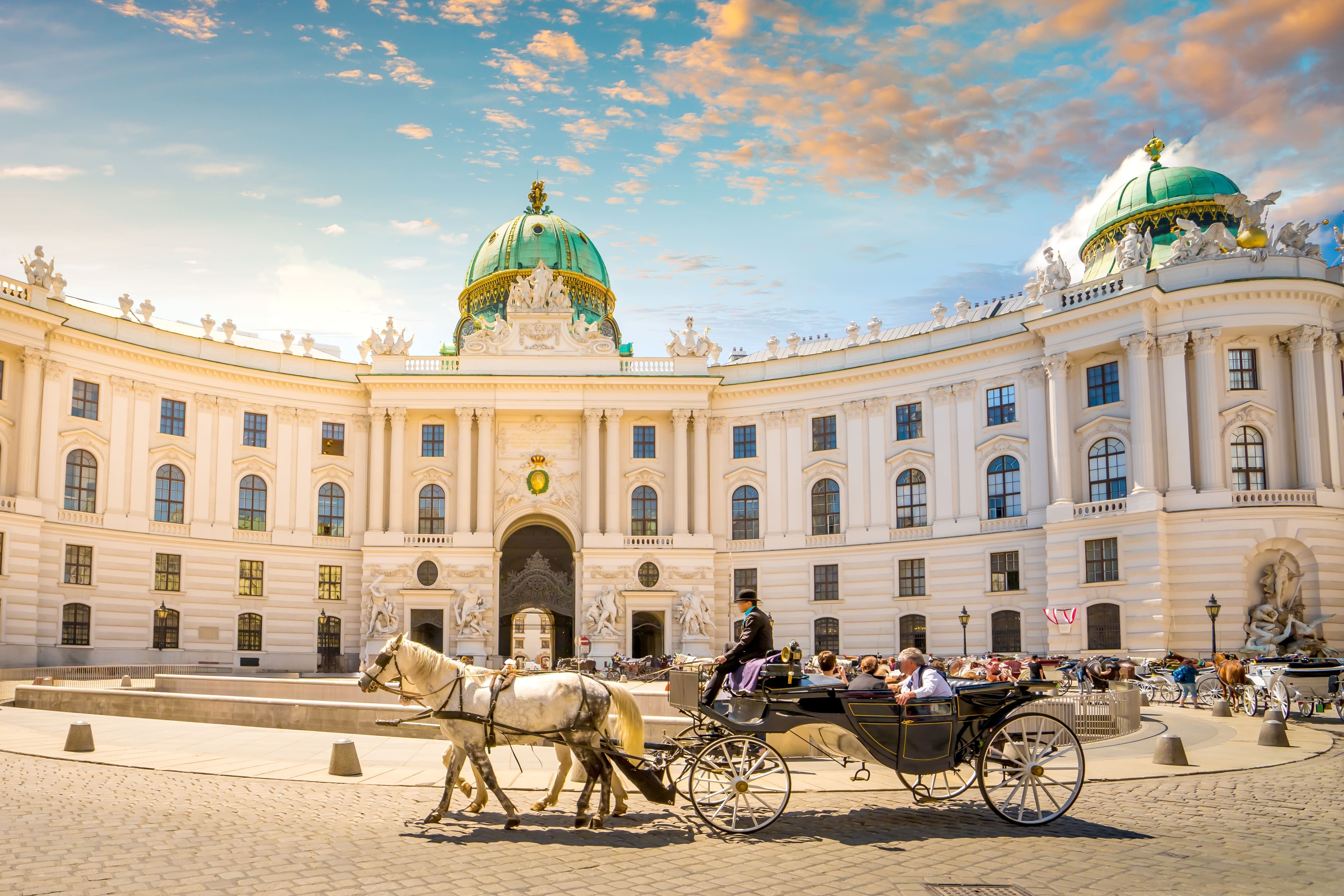 Majestic Hofburg Palace, former imperial residence in Vienna, Austria